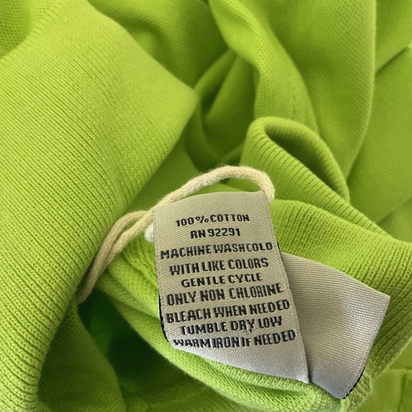 PJ Mark Mens 3XL Lime Green Short Sleeve Polo Shirt Cotton New With Tags - Picture 8 of 11